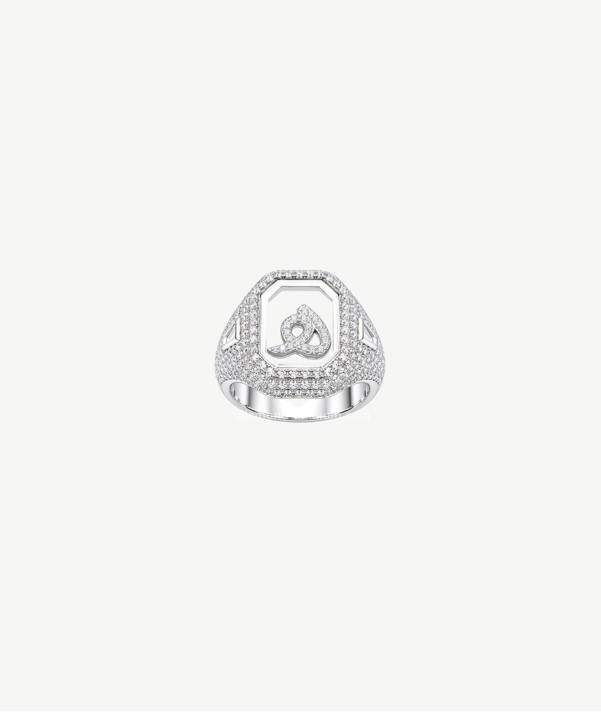LETTER SILVER RING | خاتم فضة بتصميم حرف