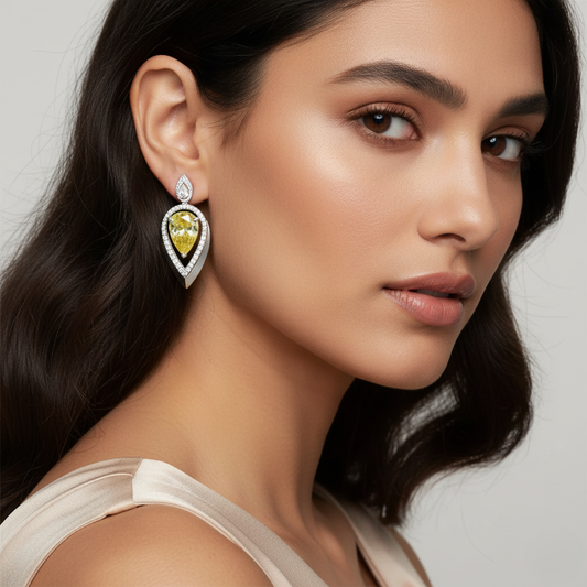 Diamond Titanium Earring