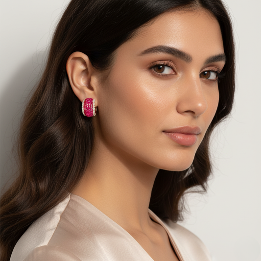 Diamond Titanium Earring