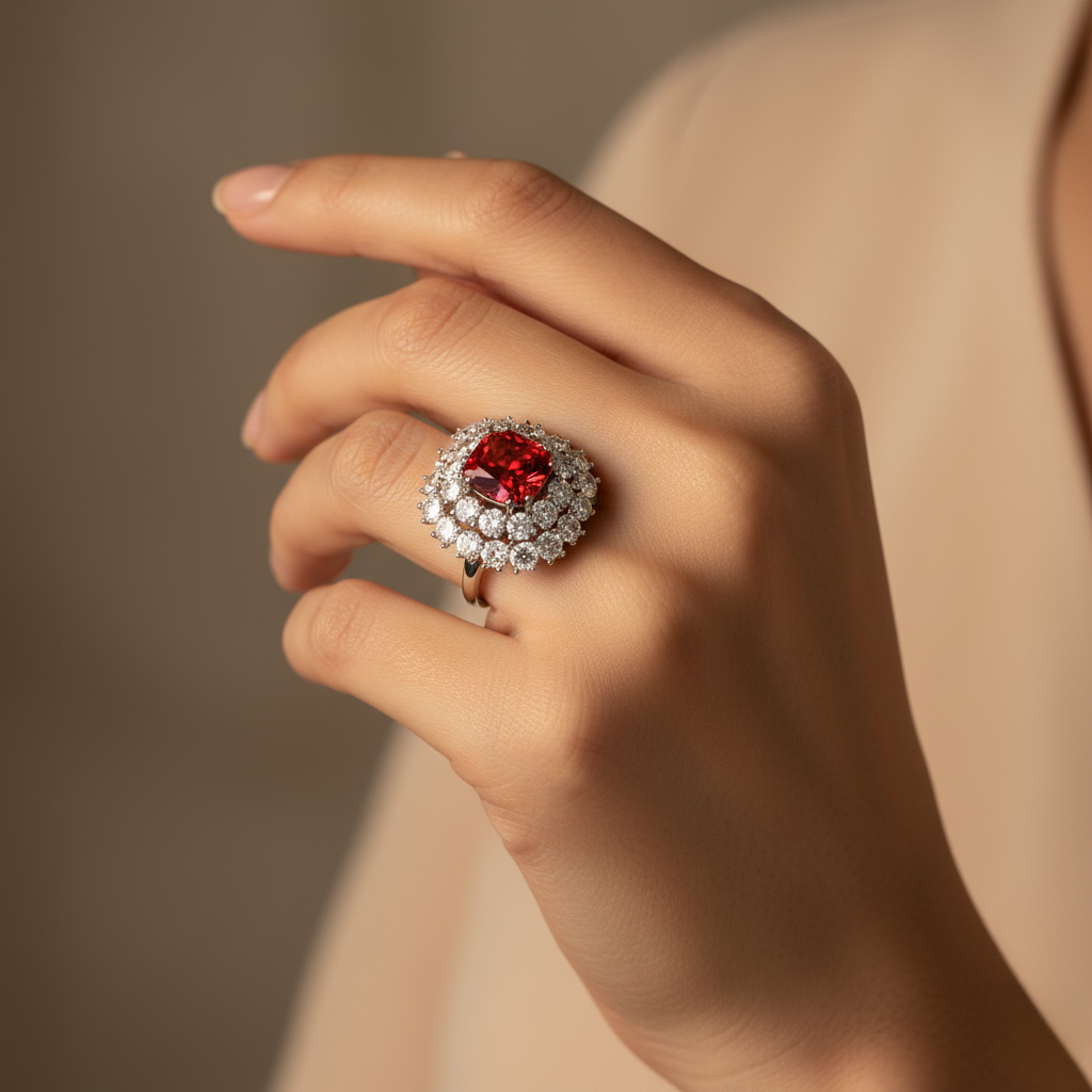 Diamond Titanium Ring