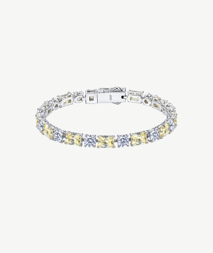 YELLOW STONE SILVER BRACELET | سوار فضة بحجر أصفر