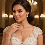 Diamond Titanium Wedding Set