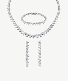 STATEMENT SILVER TENNIS SET | طقم تنس فضة فاخر