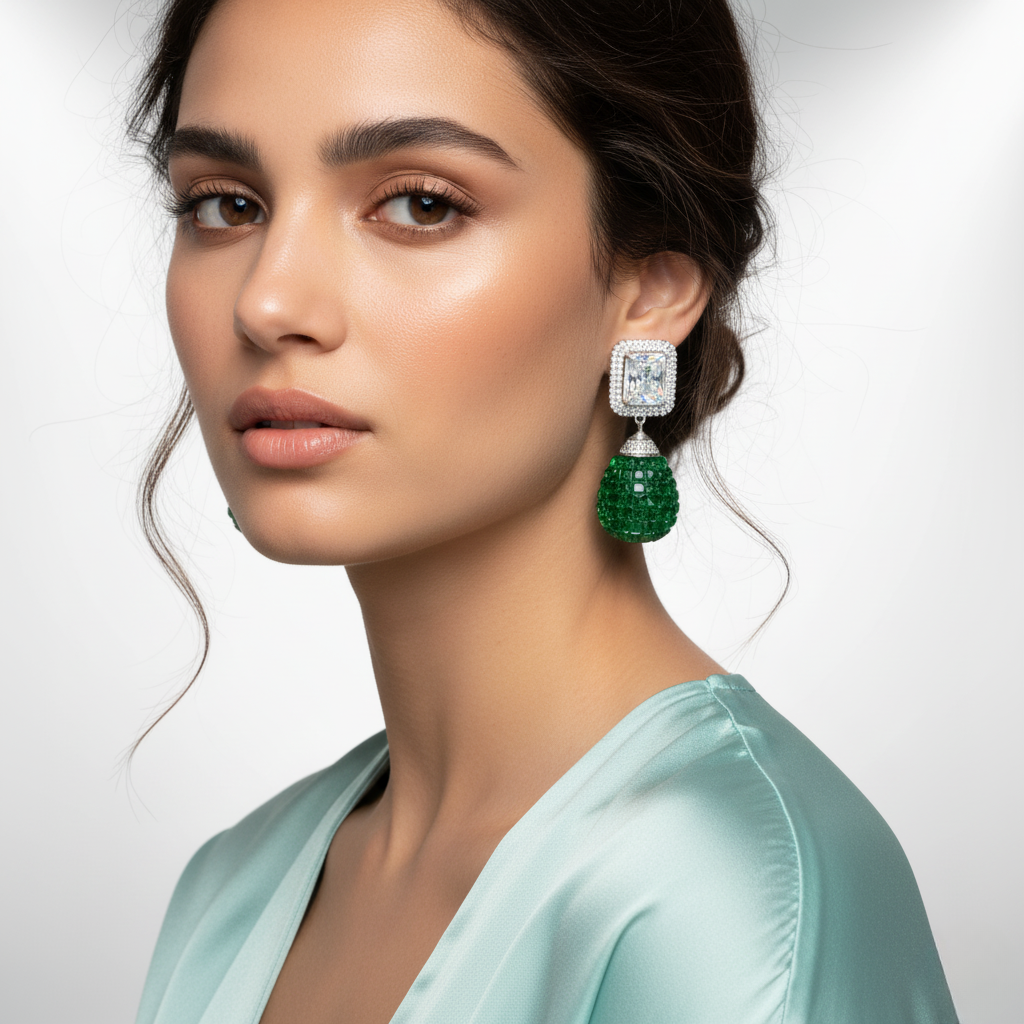 Diamond Titanium Earring