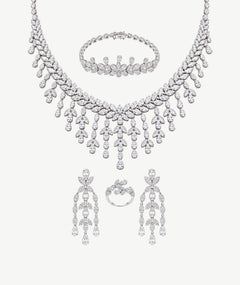 ELEGANT SILVER WEDDING SET | طقم زفاف فضة أنيق