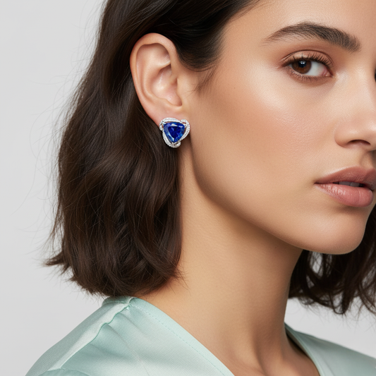 Diamond Titanium Earring