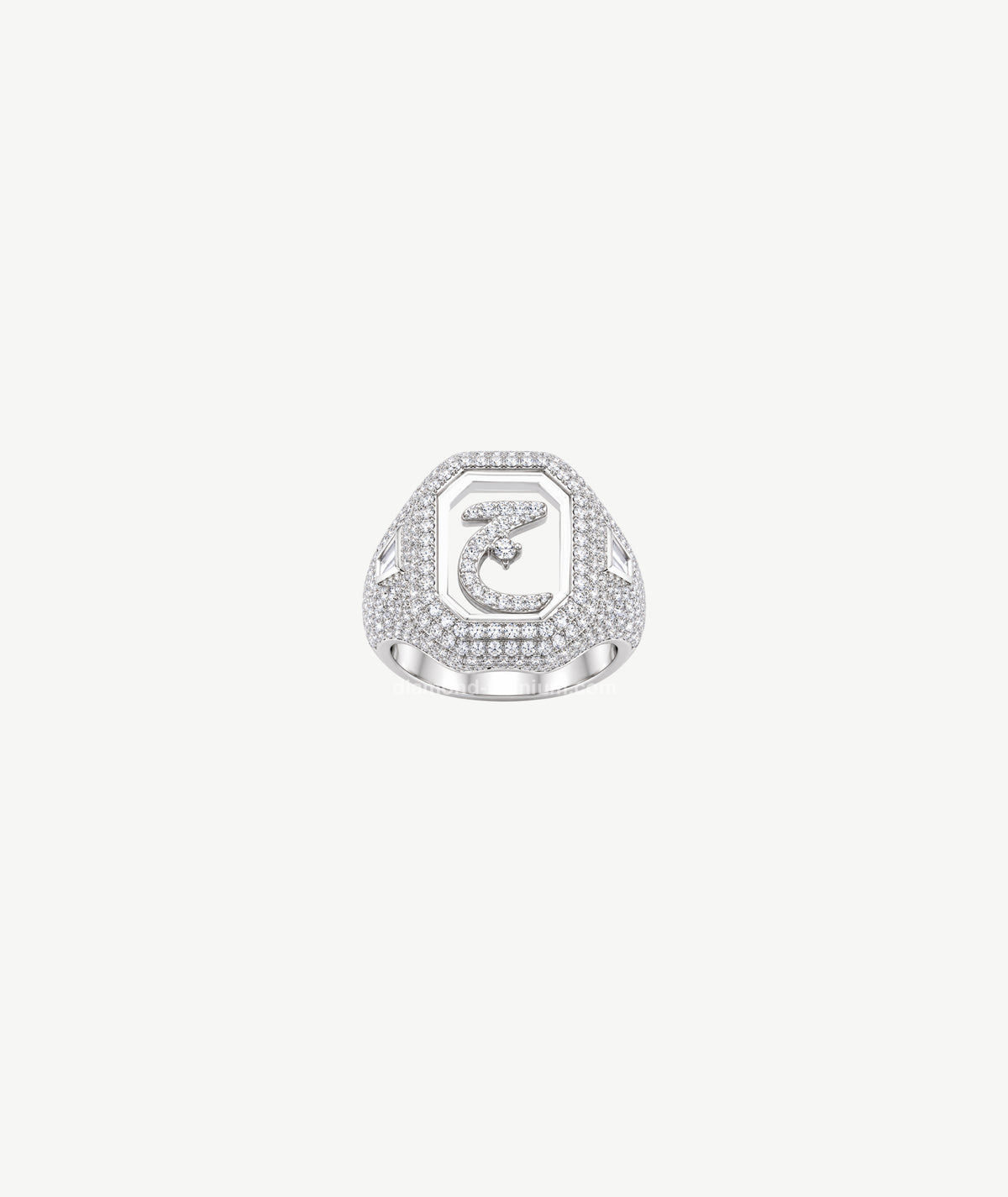 LETTER SILVER RING | خاتم فضة بتصميم حرف