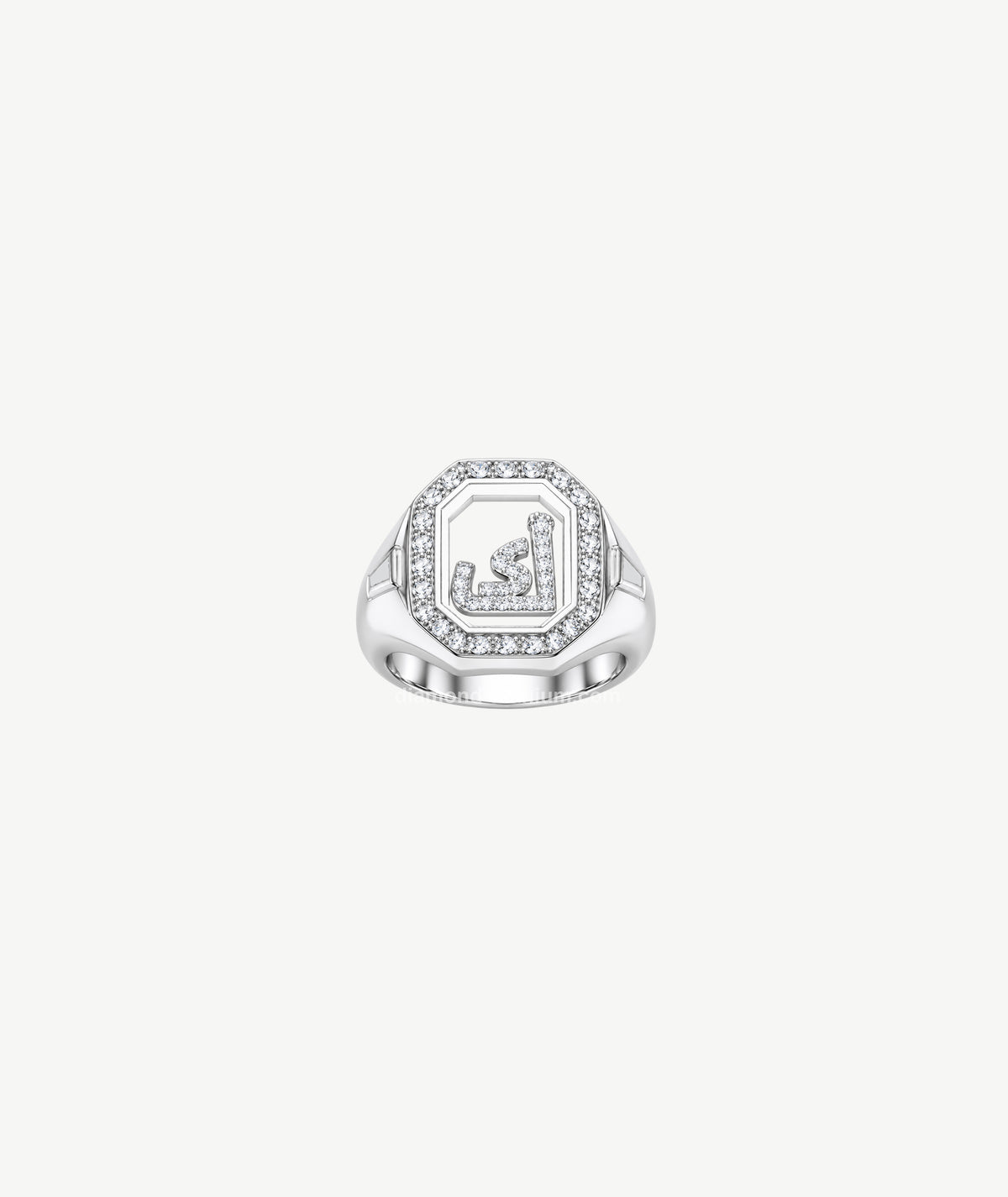 LETTER SILVER RING | خاتم فضة بتصميم حرف