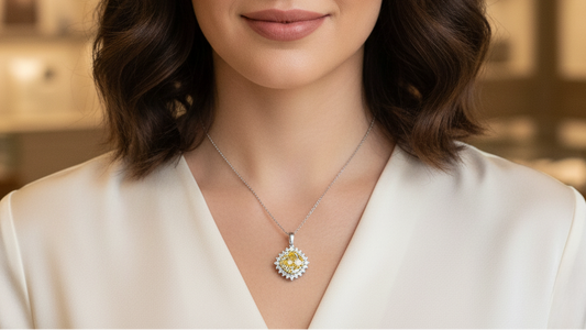 Diamond Titanium Necklace