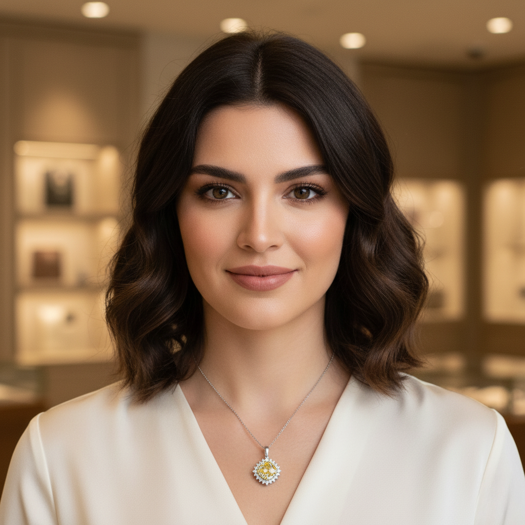 Diamond Titanium Long Necklace