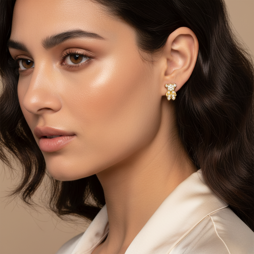 Diamond Titanium Earring