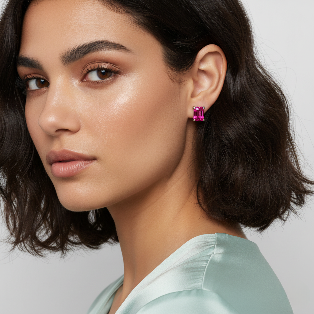 Diamond Titanium Earring