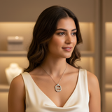 Diamond Titanium Long Necklace