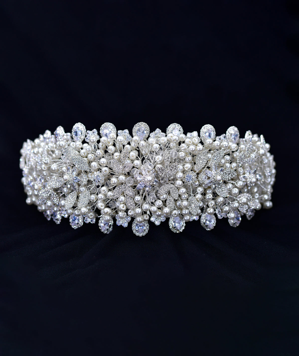 ELEGANT HANDMADE BRIDAL WEDDING HEADPIECE | هيد بيس زفاف عرائسي أنيق مصنوع يدويًا
