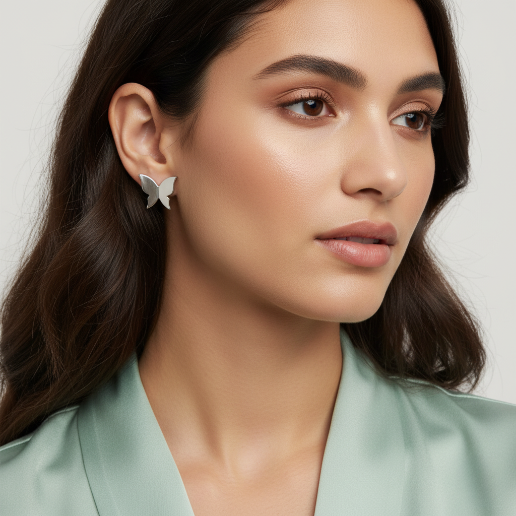 Diamond Titanium Earring