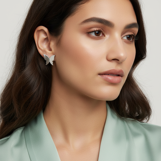 Diamond Titanium Earring