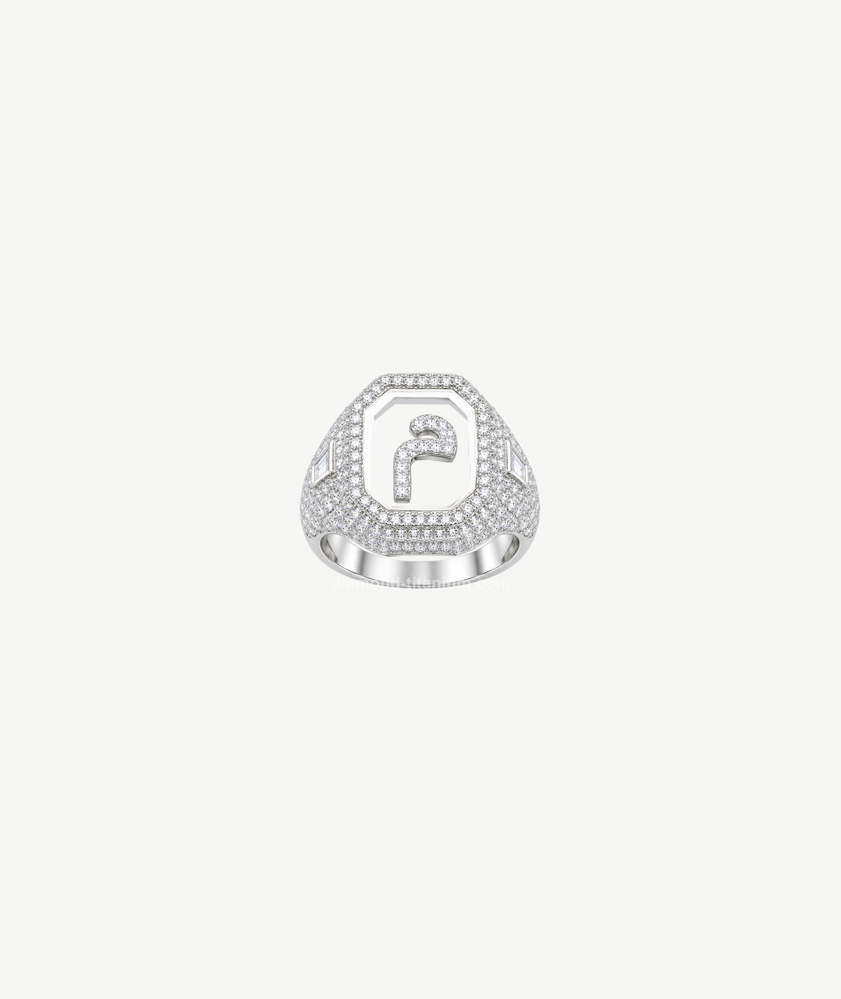 LETTER SILVER RING | خاتم فضة بتصميم حرف