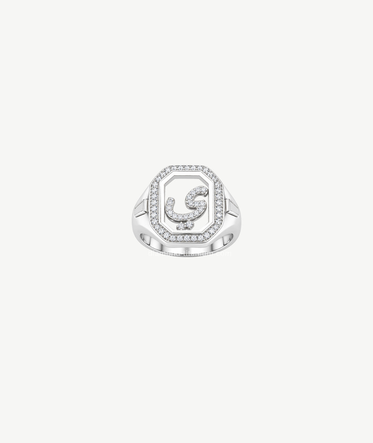 LETTER SILVER RING | خاتم فضة بتصميم حرف