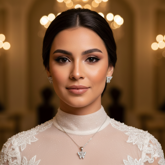 Diamond Titanium Wedding Set