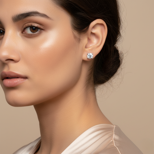 Diamond Titanium Earring