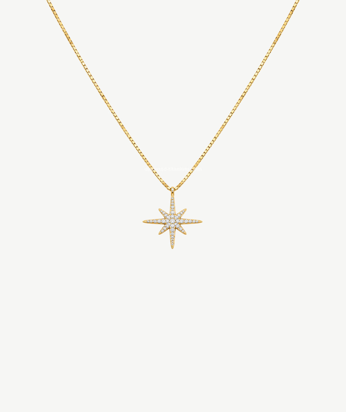 STAR GOLD PLATED SILVER NECKLACE | قلادة فضة مطلية بالذهب بتصميم نجمة