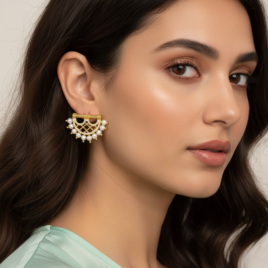 Diamond Titanium Earring