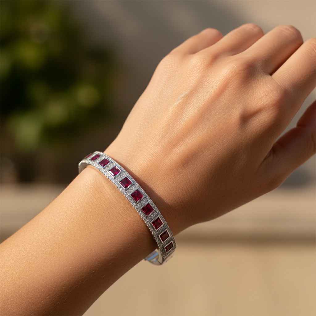 Diamond Titanium Bracelet