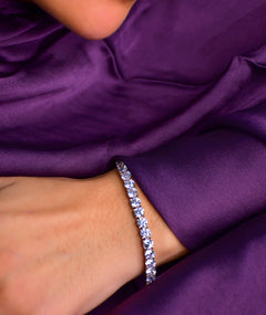 LUXURY SILVER WEDDING BRACELET | سوار زفاف فضة فاخر