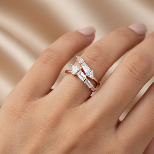 Diamond Titanium Ring