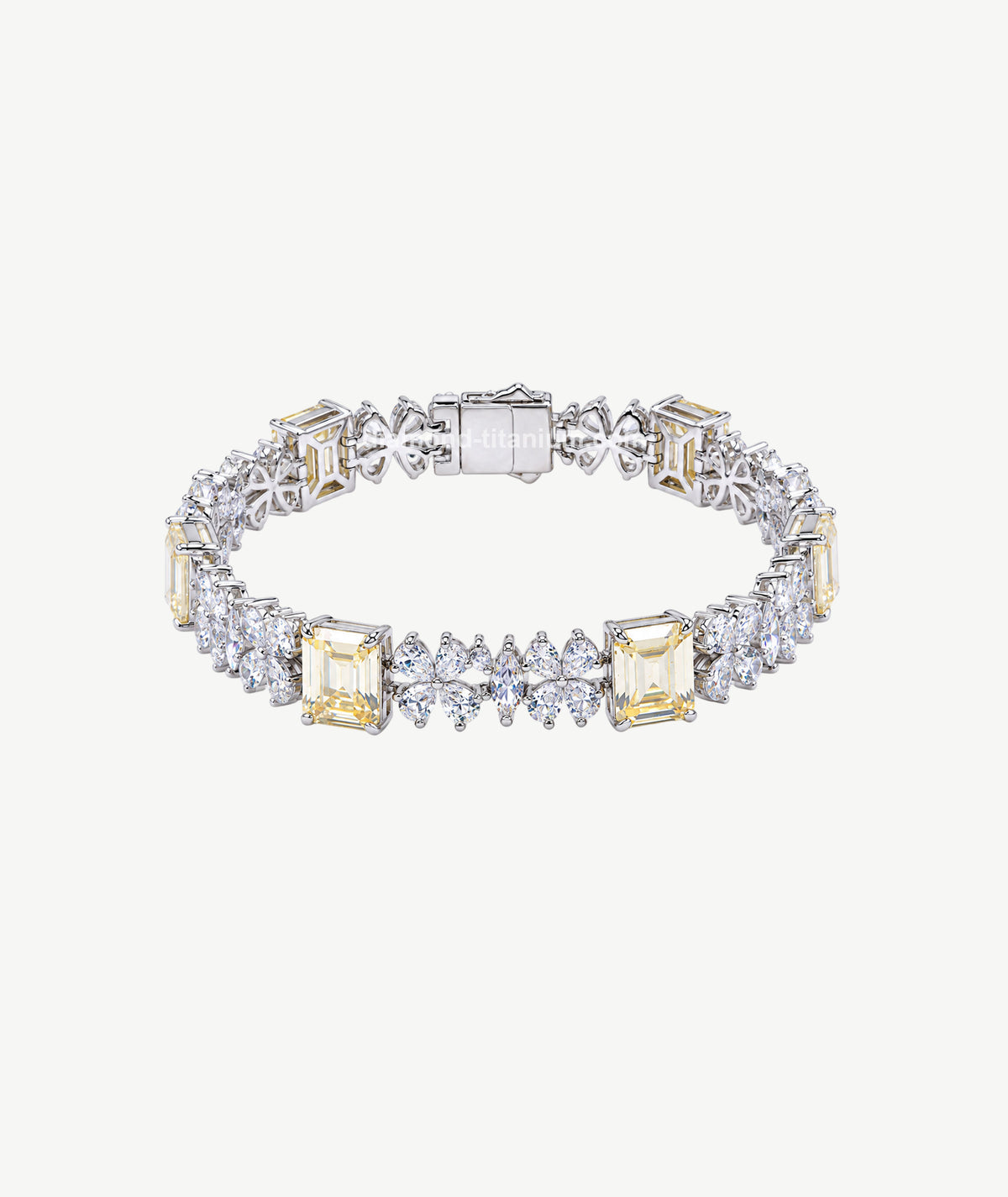 YELLOW STONE SILVER BRACELET | سوار فضة بأحجار صفراء