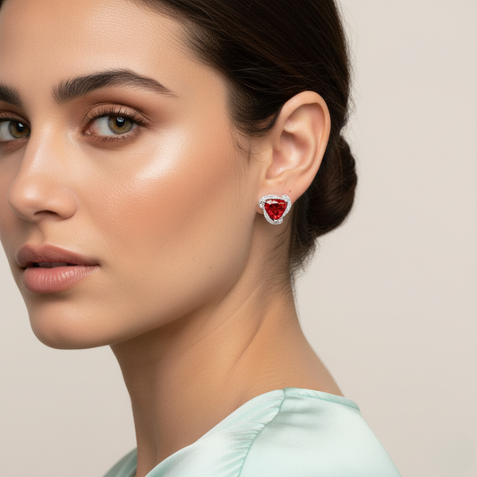 Diamond Titanium Earring