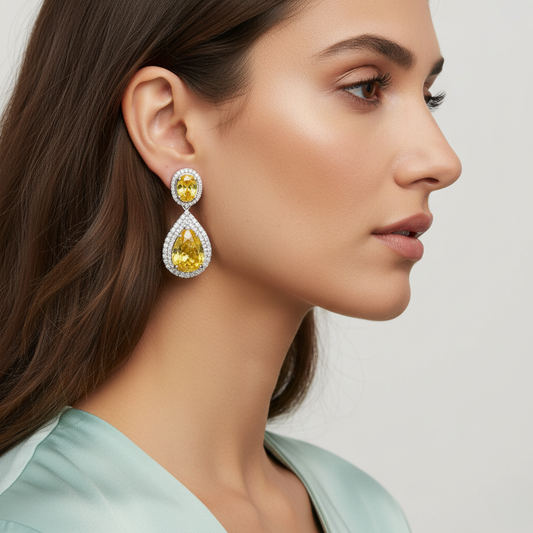 Diamond Titanium Earring