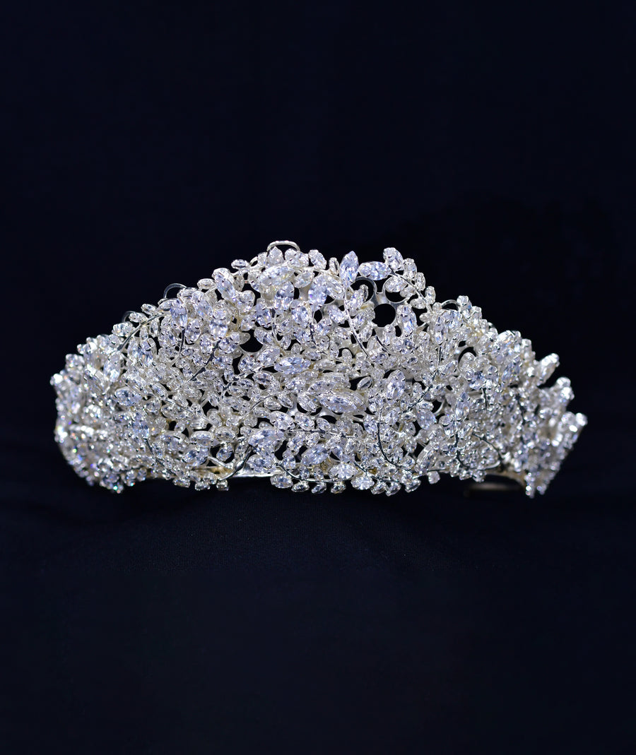 HANDMADE LUXURY BRIDAL WEDDING CROWN | تاج زفاف عرائسي فاخر مصنوع يدويًا