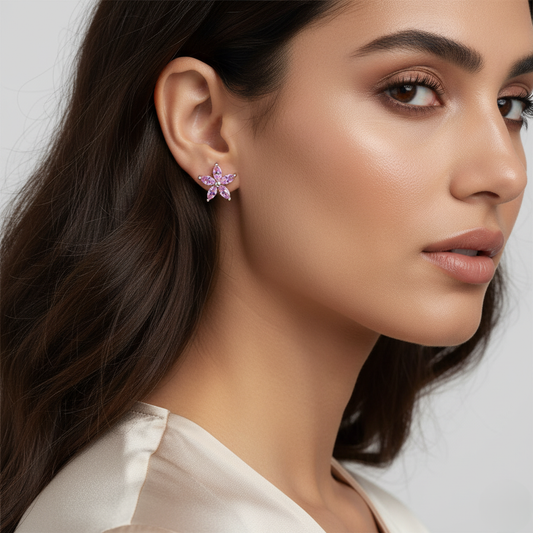 Diamond Titanium Earring