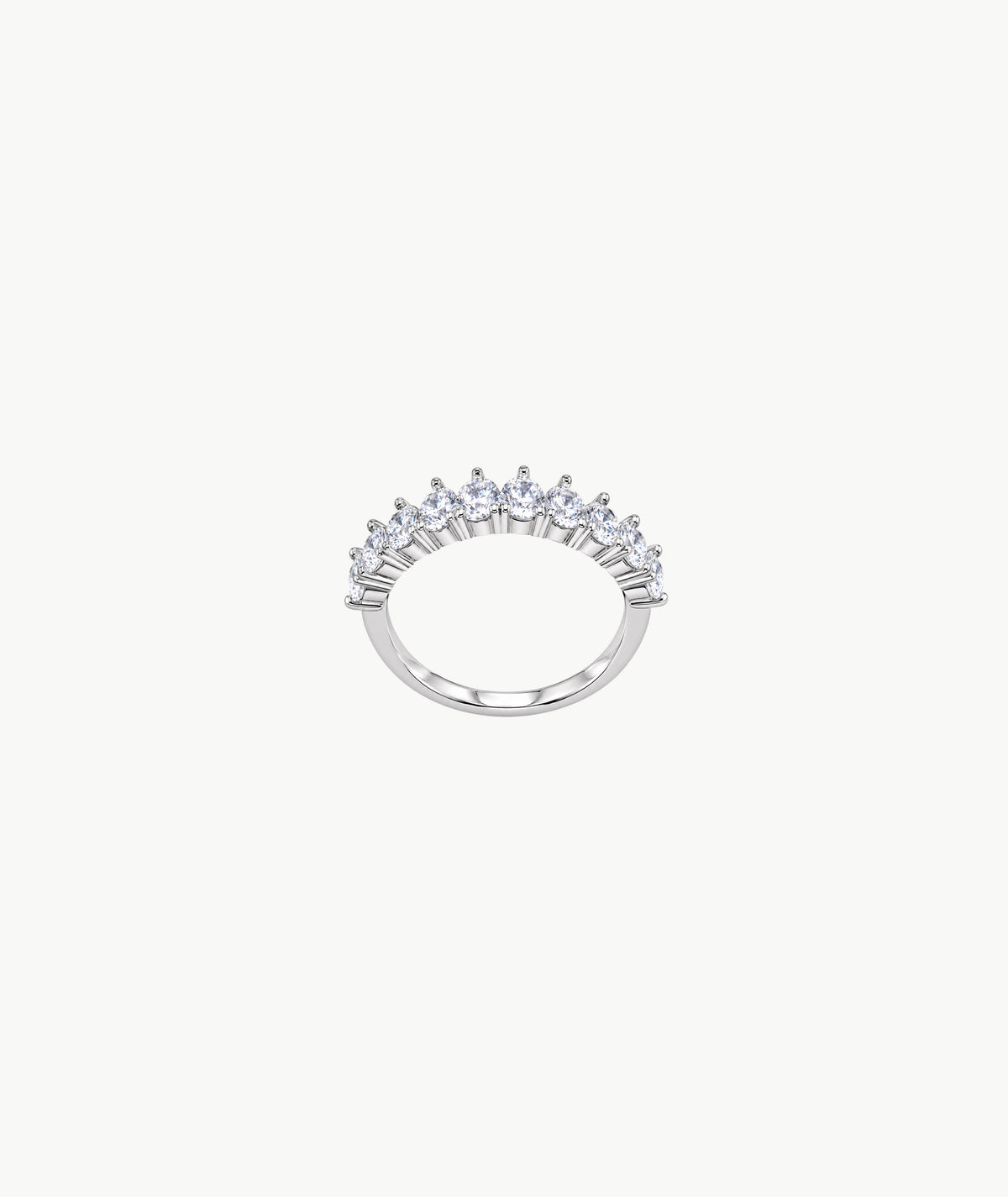 SILVER GRADUATED STONE RING | خاتم فضة بأحجار متدرجة