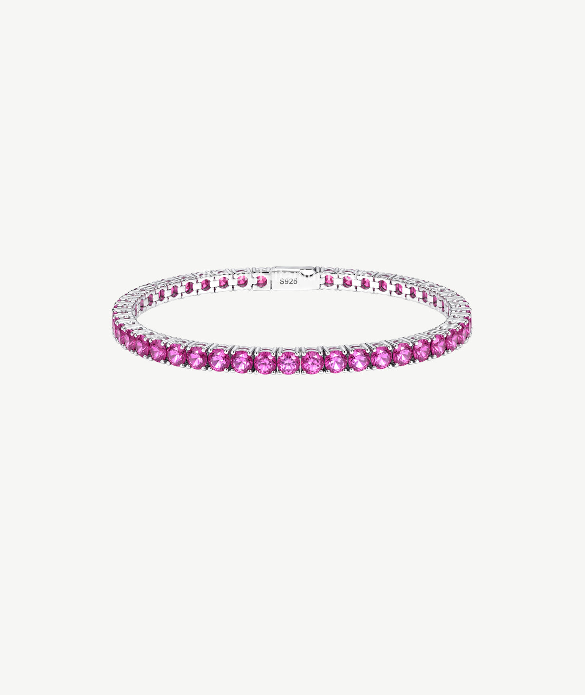 FENTA PINK GRADIENT SILVER BRACELET | سوار فنتا فضة بتدرج وردي