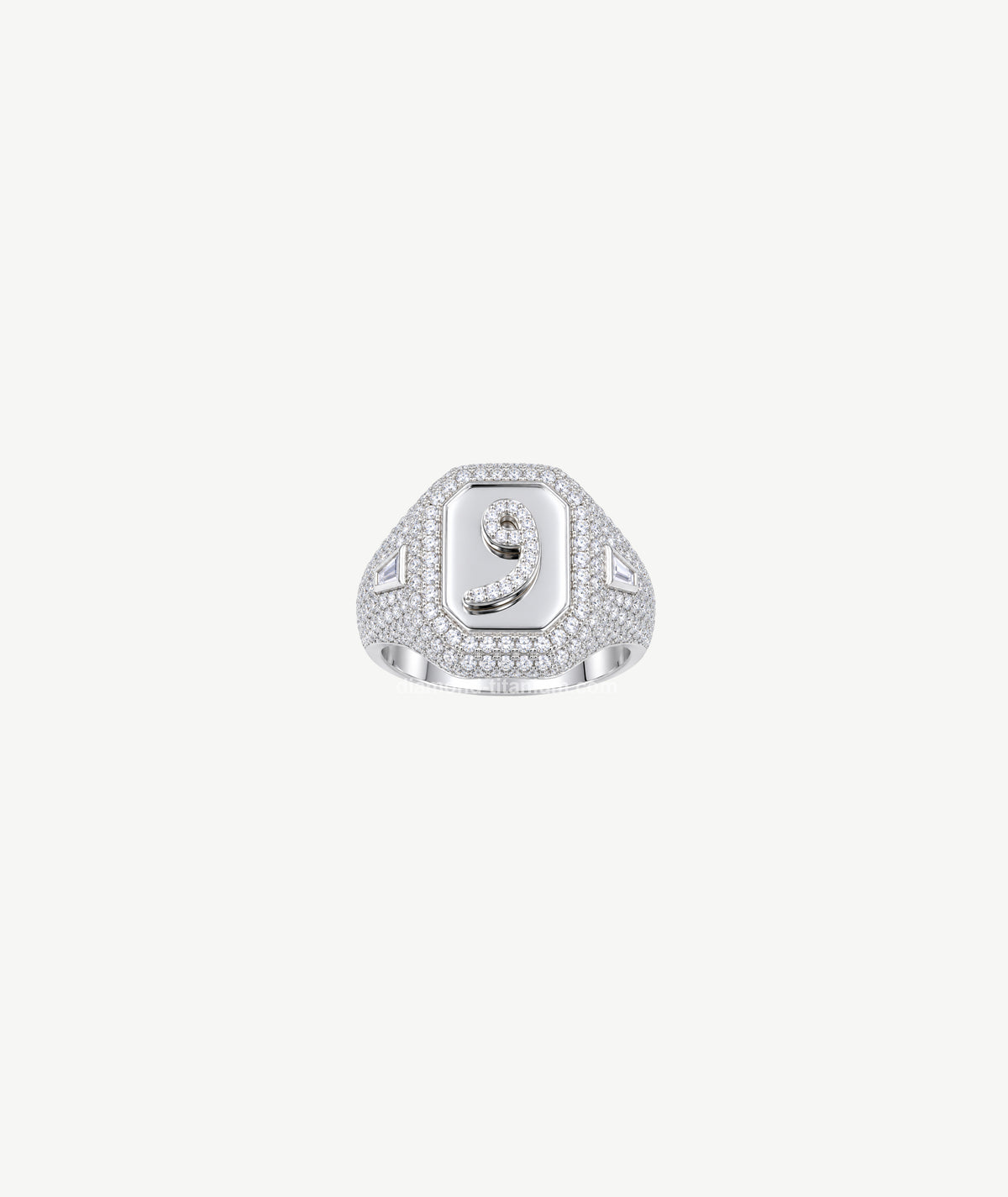 LETTER SILVER RING | خاتم فضة بتصميم حرف