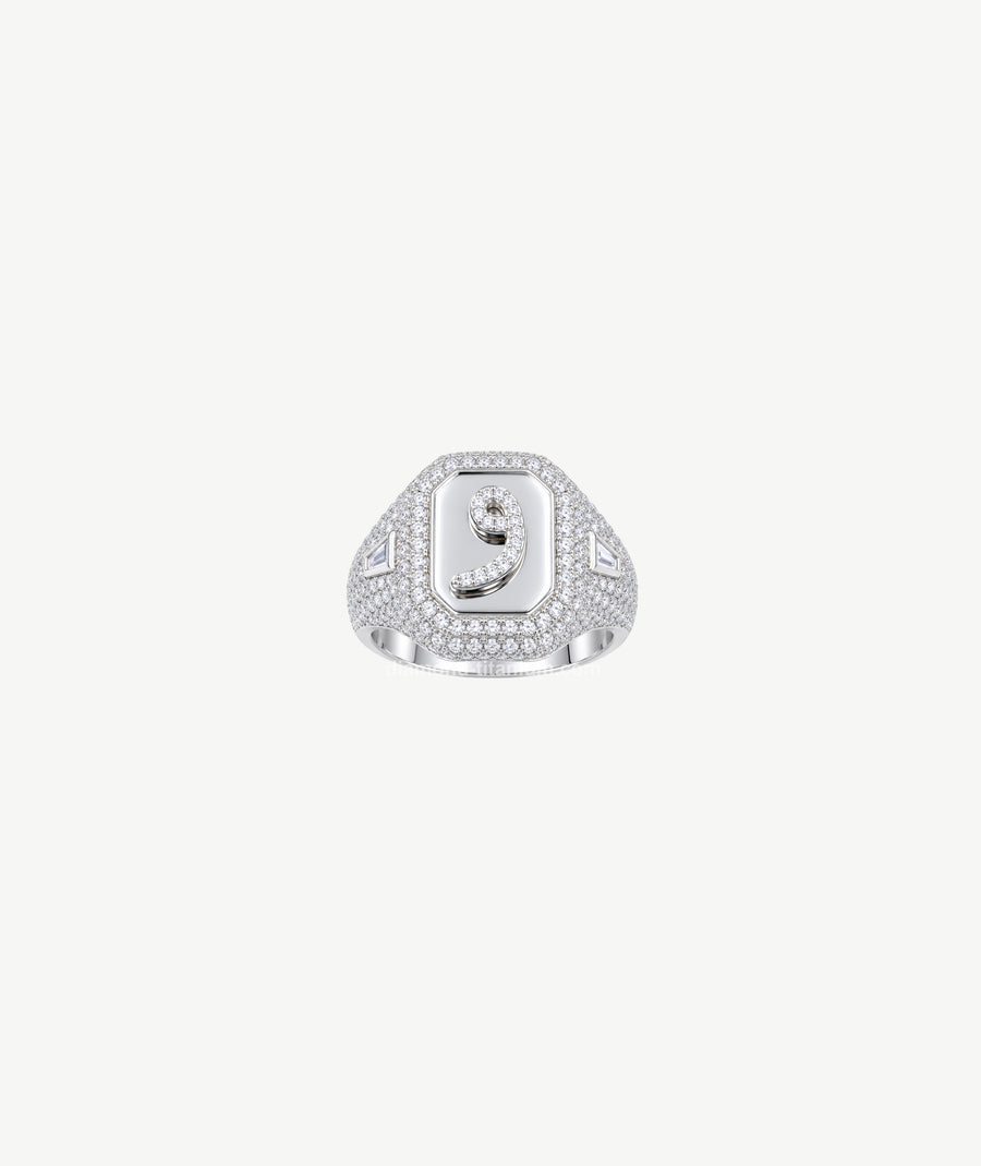 LETTER SILVER RING | خاتم فضة بتصميم حرف