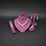 Regal Pearl & Marquise Leaf Jewelry Set (4-Piece) | طقم اللؤلؤ وأوراق الماركيز الملكي (4 قطع)