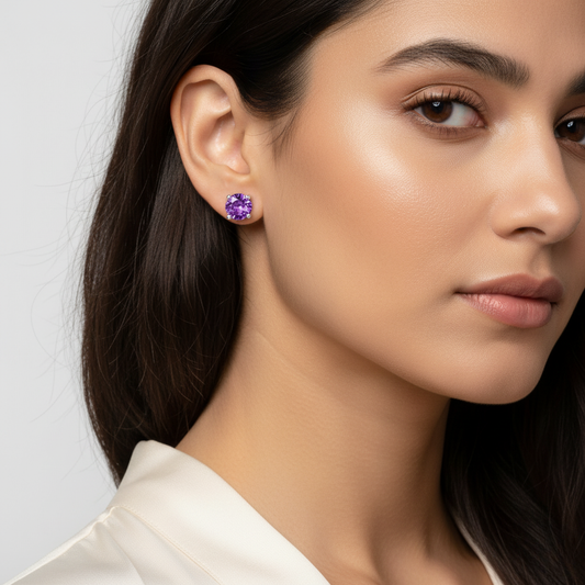 Diamond Titanium Earring