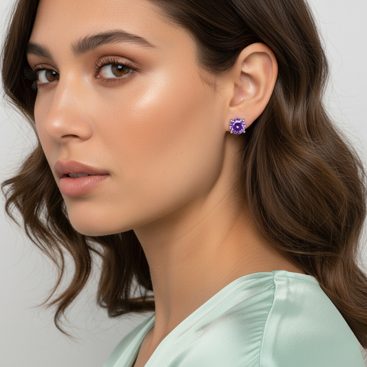 Diamond Titanium Earring