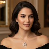 Diamond Titanium Long Necklace