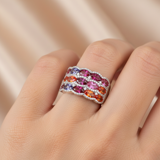 Diamond Titanium Ring