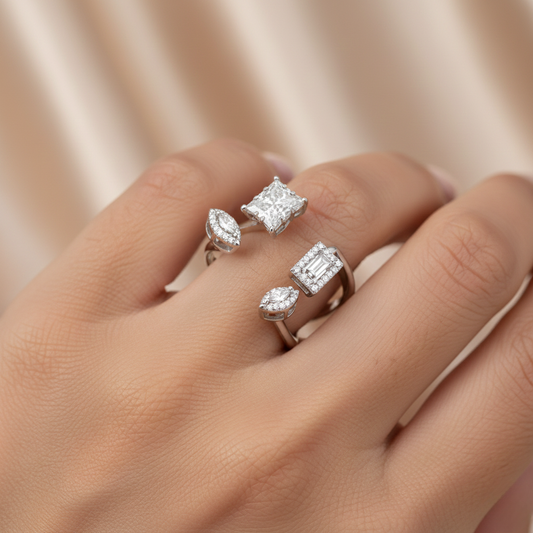 Diamond Titanium Ring