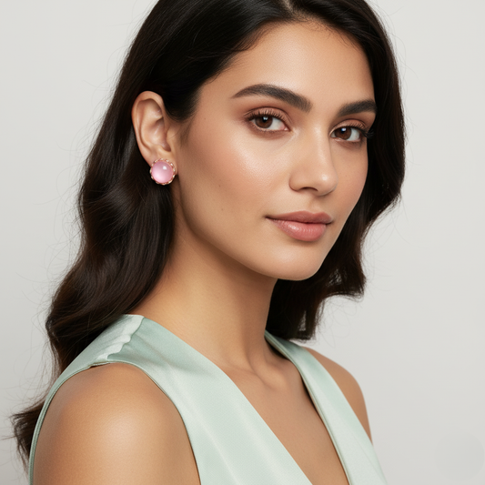 Diamond Titanium Earring