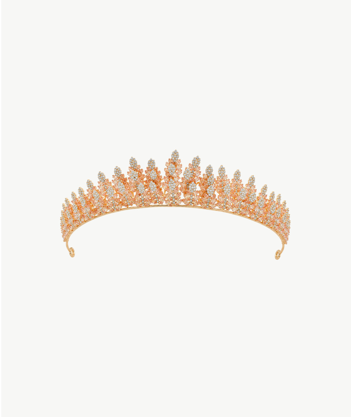 ROSE GOLD LEAF TIARA | تاج روز جولد بتصميم أوراق