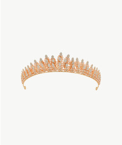 ROSE GOLD LEAF TIARA | تاج روز جولد بتصميم أوراق