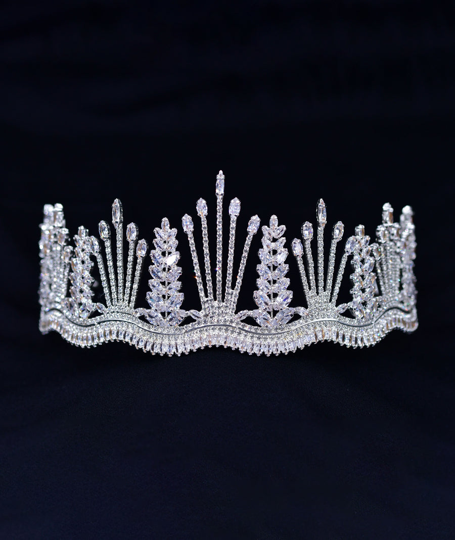 HANDMADE LUXURY BRIDAL WEDDING CROWN | تاج زفاف عرائسي فاخر مصنوع يدويًا