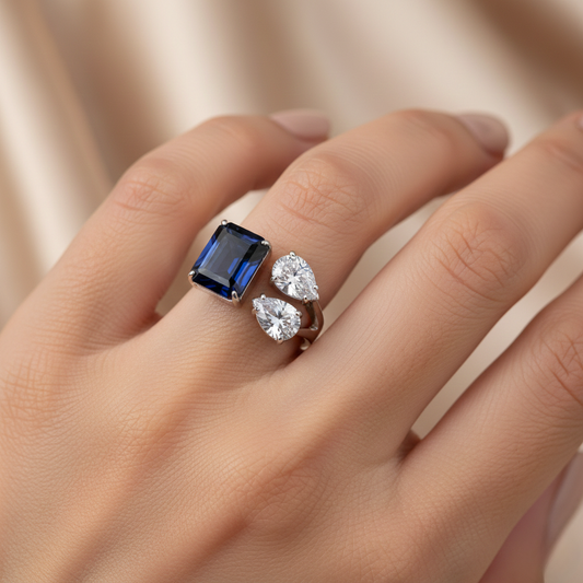 Diamond Titanium Ring