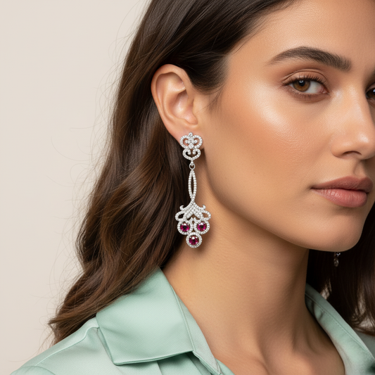 Diamond Titanium Earring